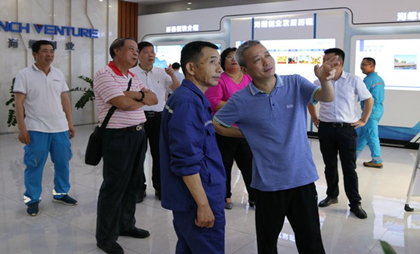 廣東省生態(tài)環(huán)境廳二級巡視員呂鳳林一行到陽春海創(chuàng)參觀調(diào)研